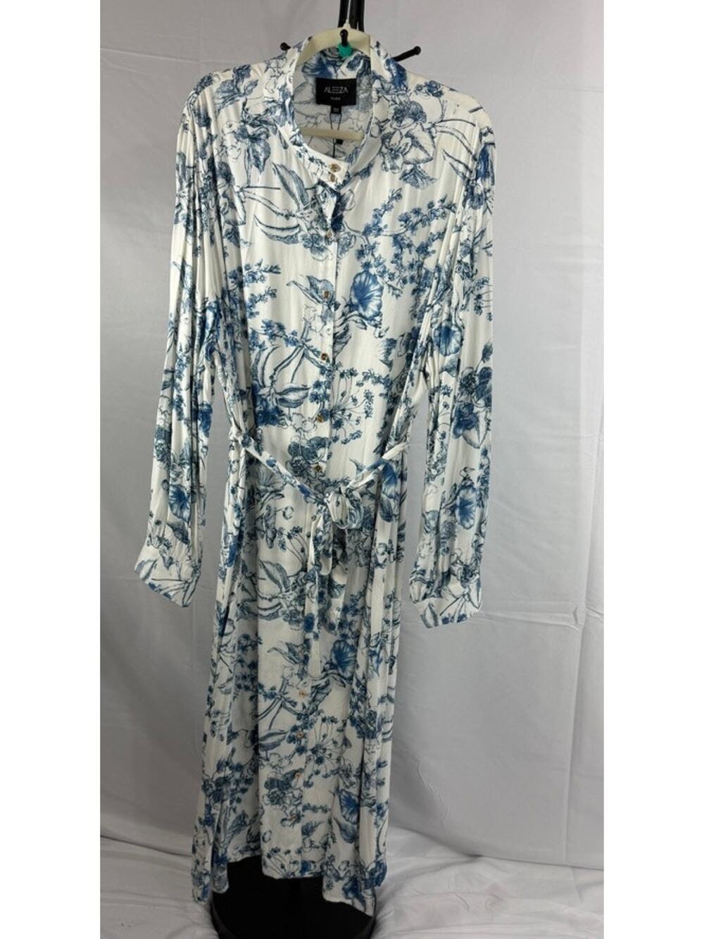 Chic Aleeza Paris Maxi Button Down James Dress - Elegant & Stylish Size 5X